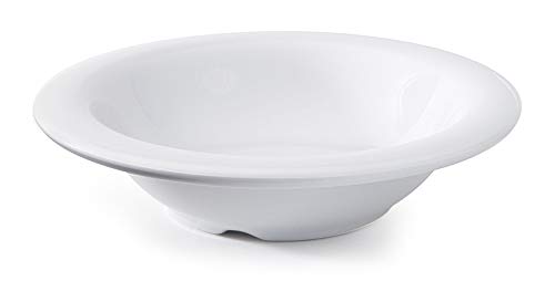 GET B-86-DW-EC Melamine Narrow Rim Fruit/Dessert Bowl, 8 Ounce, White (Set of 4)