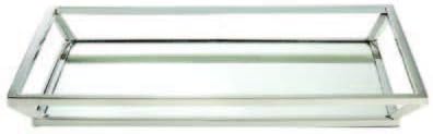 Elegance Beam Mirrored Tray-12 x 6 3/4