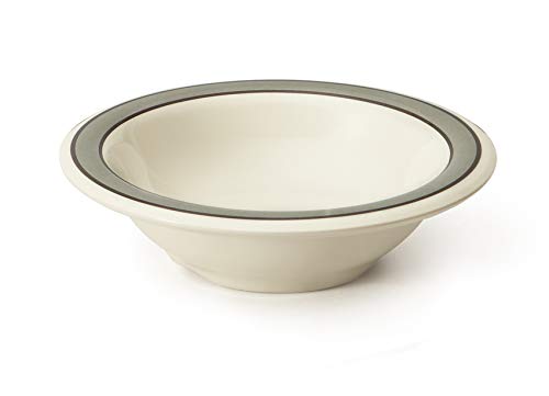 GET B-454-CA-EC Melamine Narrow Rim Fruit/Dessert Bowl, 4.5 Ounce, Diamond Cambridge (Set of 4)