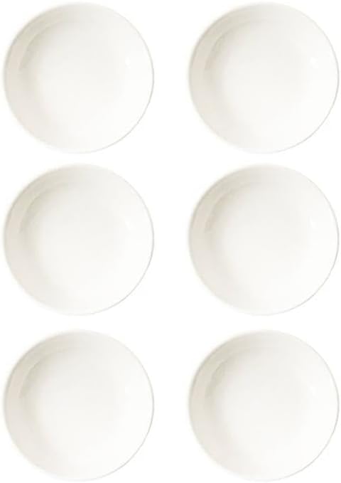 6 Pack Dipping Bowls Sauce Dishes, 3.5 Inches Ceramic Soy Sauce Dish, Round Side Dishes, Small Appetizer Plates for Dinner Party