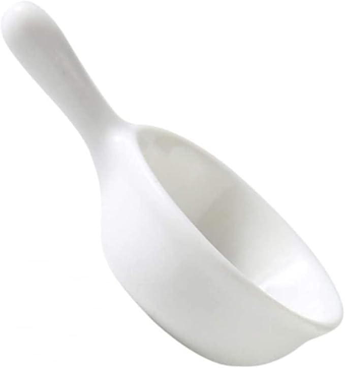 Ceramic Sauce Dish with Handle Seasoning Dish Sushi Soy Dipping Bowl Appetizer Plates for Wedding Home Party 40ML-White