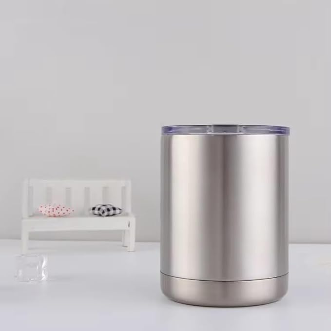 Gteller 10oz Lowball Tumbler, Double Wall Stainless Steel Insulated for Keeping Hot and Cool