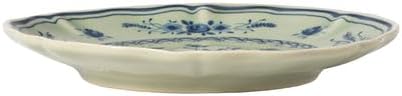 Costa Nova Ceramic Stoneware 7'' Appetizer Plate - Vila Collection, Olive-Blue | Microwave & Dishwasher Safe Dinnerware | Food Safe Glazing | Restaurant Quality Tableware