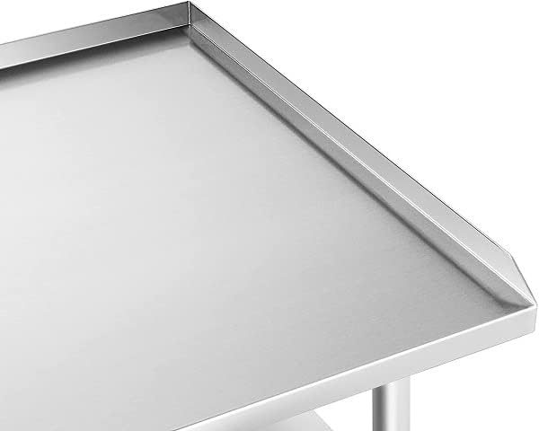 AmGood Commercial Work Table with Backsplash and Sidesplashes | Height: 35" | Stainless Steel Prep Table for Kitchen, Restaurant, Garage, Laundry | NSF (60" Long x 24" Deep)