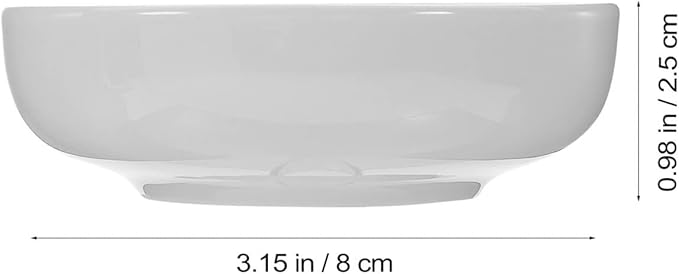 Alipis 6pcs Ceramic Dipping Sauce Dishes Small Appetizer Plates for Condiments Porcelain Serving Bowls for Home Kitchen Outdoor Parties Easy to Clean