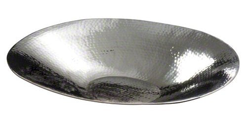 American Metalcraft HMOV1621 20” Oval Hammered Stainless Steel Bowl,Silver