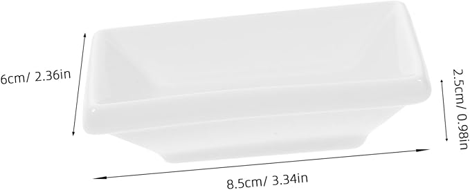 Cabilock 6pcs Ceramic Relish Tray Snack Serving Dishes Candy Dish Sauce for Appetizers Condiments and Dips