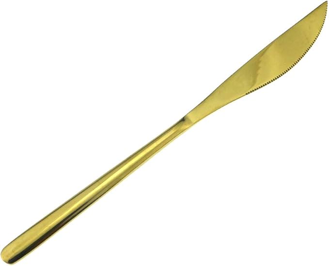 JASHII Mirror Polished Gold 20-Piece SUS304 Stainless Steel Flatware Set,Silverware Set Dinner Knife Fork Spoon Dessert Fork Salad Spoon Service for 4