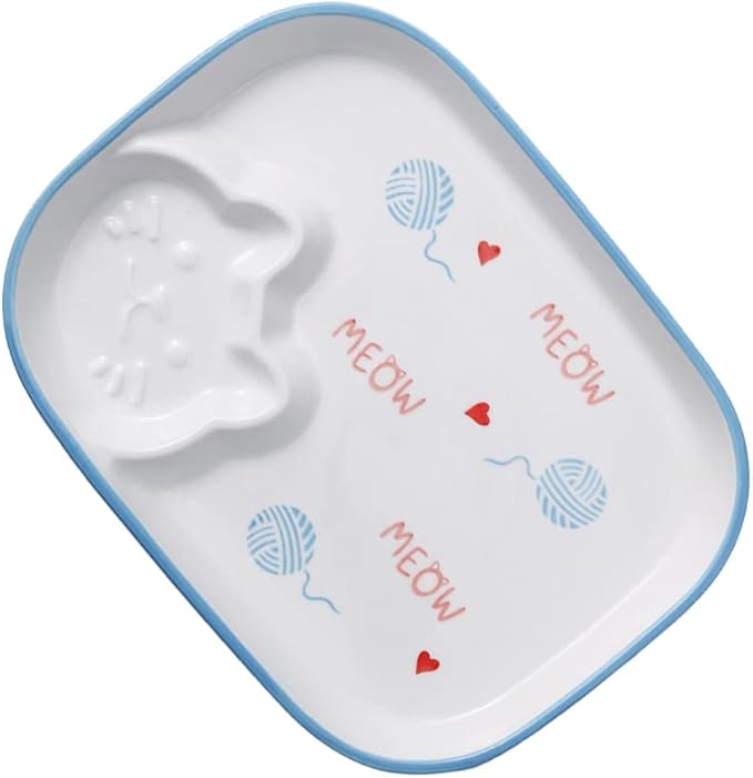 Hemoton 1pc Ceramic Dumpling Plate Sauce Compartment Multi-purpose Food Serving Plate for Appetizers Snacks and Desserts Lightweight Easy to Clean for Home and Restaurant Use