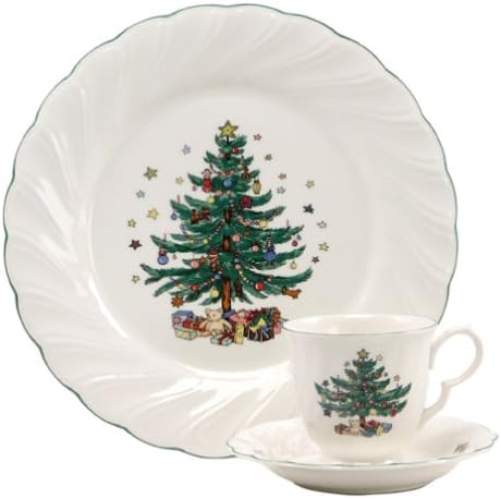 Nikko Ceramics Happy Holidays 12-Piece Dinnerware Set, Service for 4