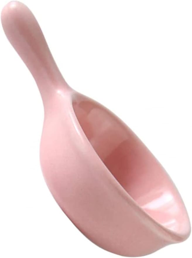Ceramic Sauce Dish with Handle Seasoning Dish Sushi Soy Dipping Bowl Appetizer Plates for Wedding Home Party 40ML-Pink