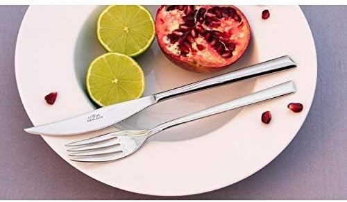 Gerlach Flatware Serving Set with 24 Pieces Flames Box and shine-, Stainless Steel