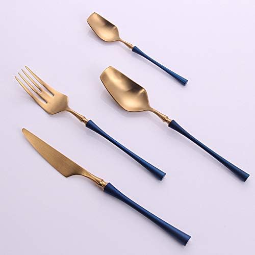 Stainless Steel Flatware serving set,Home Kitchen Eating Tableware Set,Dishwasher Safe,For Home Kitchen Restaurant Hote 4/16/24 Piece 304 Stainless Steel Creative Knife, Fork And Spoon, Western Tablew