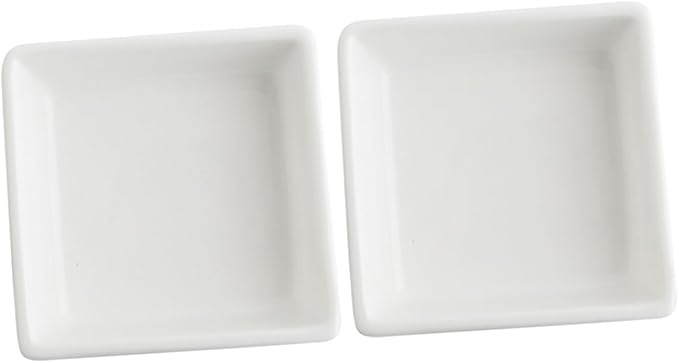 2pcs Snack Plate Sauce Plate Plates for Home Household Seasoning Plate Condiment Plates Sauce Serving Dish Appetizer Plates Kitchen Gadget Small Snack Dish Kitchen Supplies