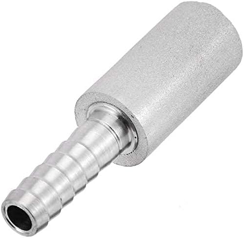 Joywayus 2PCS Aeration Stone 0.5 Micron 316 Stainless Steel Oxygenation Diffusion Stone 3/8" Barb for Home brewing Wine Beer Soda