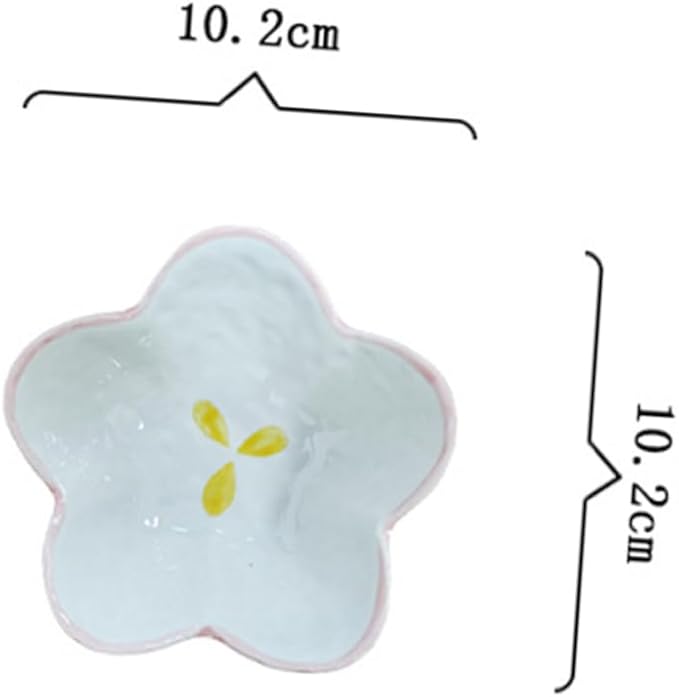 4pcs Seasoning Dish Cake Toppers Vinegar Dish Japanese Plates Appetizer Plates Ceramic Spice Dish Fruit Platter Portion Cups Snack Dish Sushi Ceramics Kitchen Supplies re-usable
