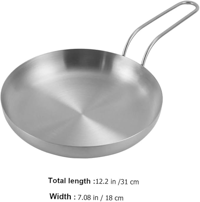 Zerodeko Stainless Steel Food Serving Tray Snack Platter for Appetizers Desserts Pizza Smooth Edges Design for Home Restaurant Use