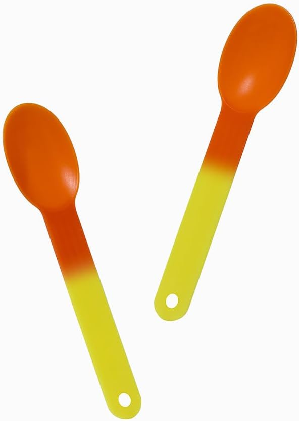 1000-Count XL Color Changing Ice Cream Plastic Spoons | Changes Yellow to Orange When Cold | Perfect for Desserts, Yogurts, Ice Cream | Frozen Dessert Supplies