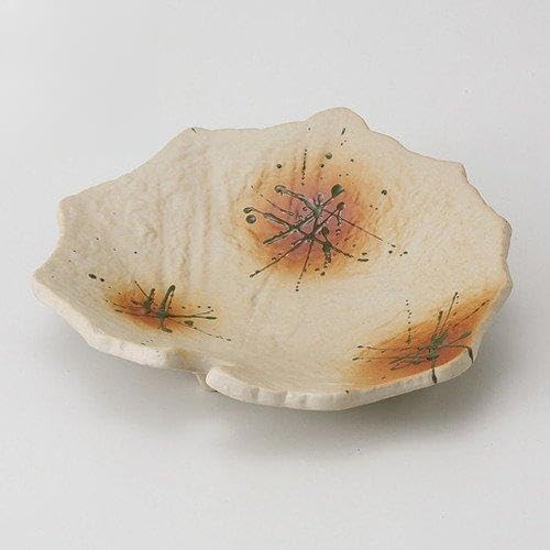 Set of 3 Fire Spraying Ash Butterfly, Appetizer Plate, 7.5 x 7.1 x 1.8 inches (19 x 18 x 4.5 cm), 15.5 oz (440 g), For Restaurants, Ryokans, Japanese Tableware, Restaurants, Commercial Use,