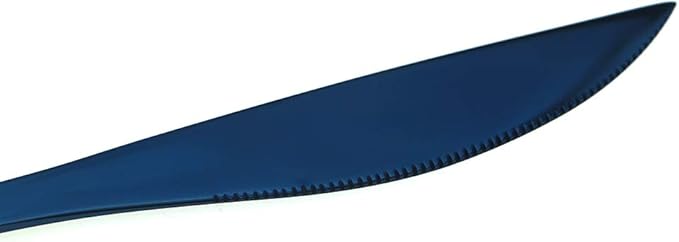 JASHII Mirror Polished Blue 20-Piece SUS304 Stainless Steel Flatware Set,Silverware Set Dinner Knife Fork Spoon Dessert Fork Salad Spoon Service for 4