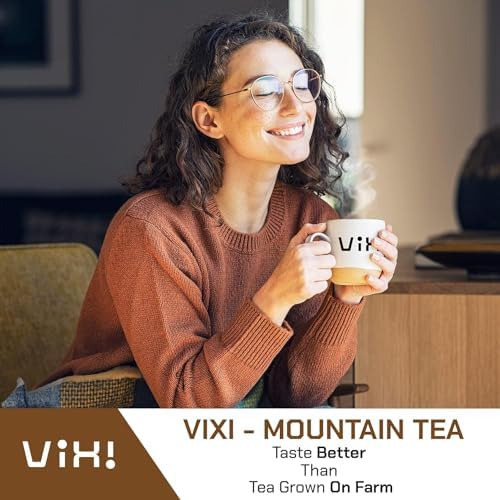 VIXI Jasmine Green Tea Loose Leaves, 16 Oz, Jazmine Flavored, Unsweetened, Caffeinated, 100% Natural from Ancient Leaf Tea Tree, Jasmin Scented Green Looseleaf for Hot and Cold Brew