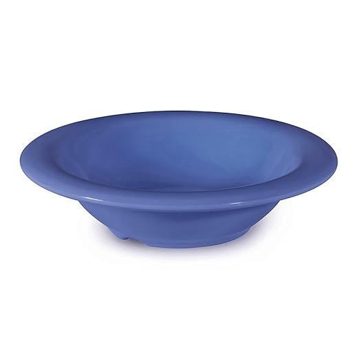 GET B-454-PB Melamine Narrow Rim Fruit/Dessert Bowl, 4.5 Ounce, Peacock Blue (Set of 12)