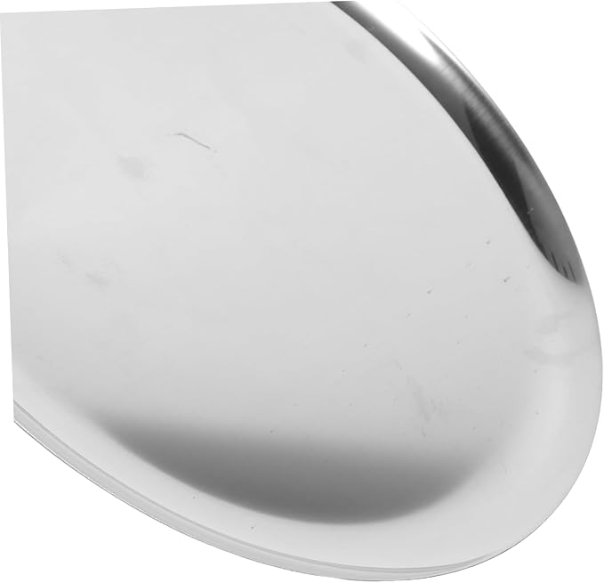 PRETYZOOM Stainless Steel Plate Versatile Serving Tray Round Food Serving Plate Catering Trays