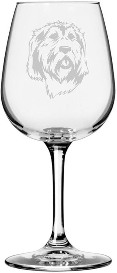 Etched Laser Art Griffon Nivernais Personalized Dog Themed Etched 12.75oz Wine Glass Custom Dog Breed Wine Glasses, Ideal for Pet Lovers, Unique Birthday Gift for Men & Women, Personalized Gift