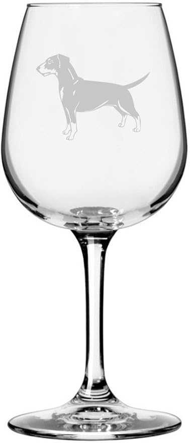 Etched Laser Art German Pinscher Personalized Dog Themed Etched 12.75oz Wine Glass Custom Dog Breed Wine Glasses, Ideal for Pet Lovers, Unique Birthday Gift for Men & Women, Personalized Gift