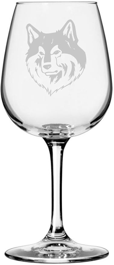 Finnish Lapphund Dog Personalized Custom Themed Etched 12.75oz Wine Glass