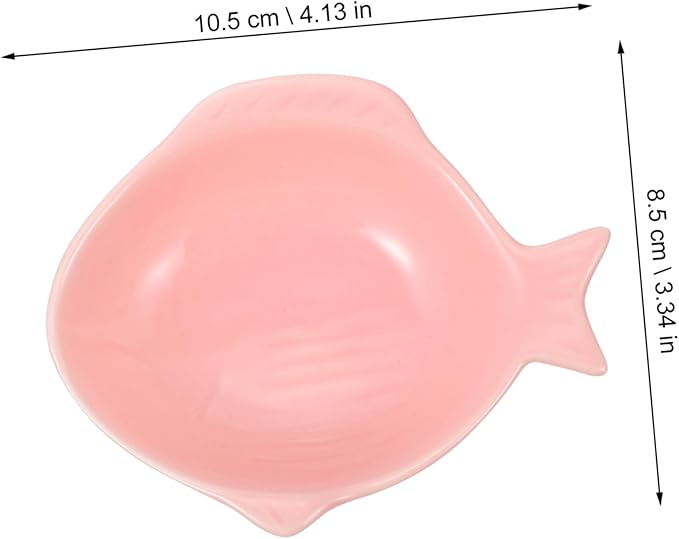 Fish Shape Snack Plate Ceramic Sauce Dishes Kitchen Tableware Seasoning Sauce Plates