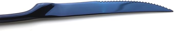 JASHII Luxury Jubilee Blue Flatware Set 20-Piece Iridescent Silverware Sets Replace Black Mirror Polished, 18/10 Stainless Steel Utensils For 4,Dinner Knife STEAK Knife Fork DINNER DESSERT Spoon