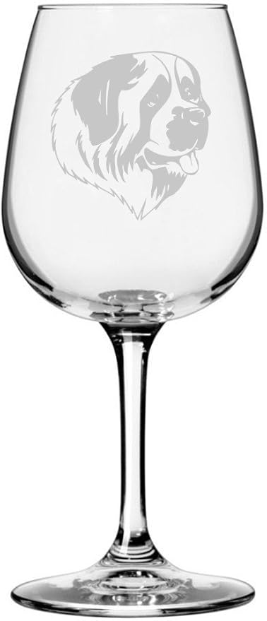 Moscow Watchdog Dog Personalized Custom Themed Etched 12.75oz Wine Glass