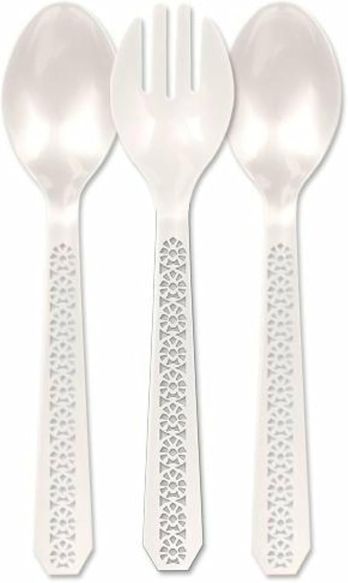 Lacetagon - Serving Set - Two Spoons and One Fork - - 3Ct