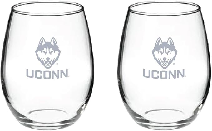 Satin Frost Logo Wine or Beverage Glass Set of 2