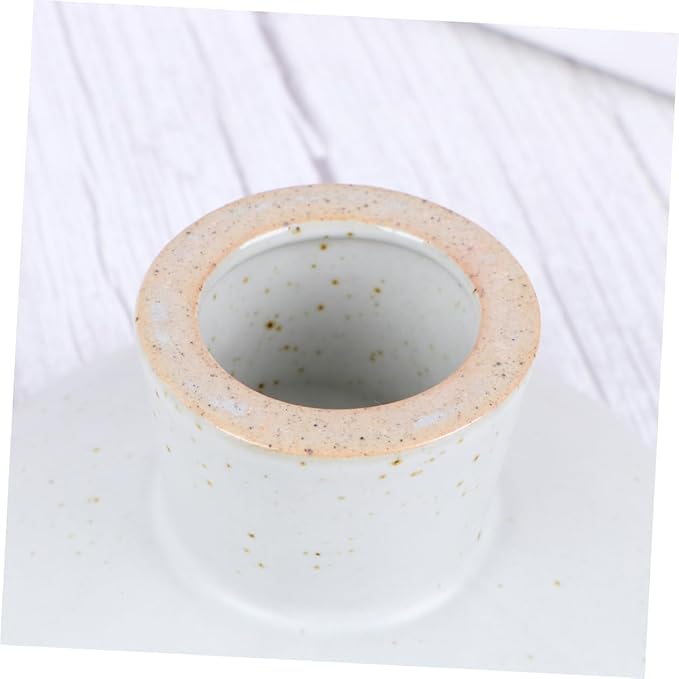 Cabilock Japanese Style Ceramic Snack Plate Handmade Dish for Sauces and Appetizers Decorative Tableware for Parties and Celebrations White Lightweight Safe Material