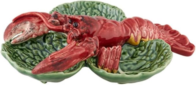Bordallo Pinheiro Cabbage with Lobsters Small Appetizer Plate