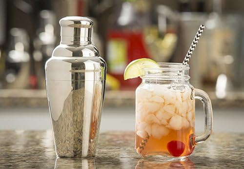 TableCraft 3-Piece Stainless Steel Cocktail Shaker, 24-Ounce