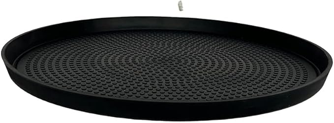 Service Ideas TR119RIRG Tray with Removable Insert, 9" Round, Stainless Steel, Rose Gold