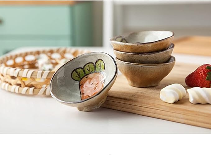 Dipping Bowls Snack Dessert Plate Snack Bowl Dipping Sauce Bowl Appetizer Plate Cookie Fries Party Decoration Candy Plate Suitable for Home Kitchen Restaurant Appetizer Bowls (Size : E)