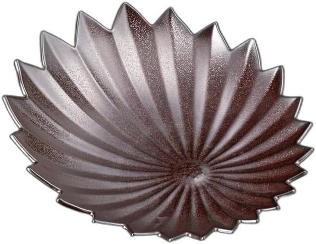 Ginai Garnet Glazed [ 8.5 x 8.3 x 2.4 inches (21.5 x 21 x 6 cm) | Appetizer Plate, Setomonohonpo