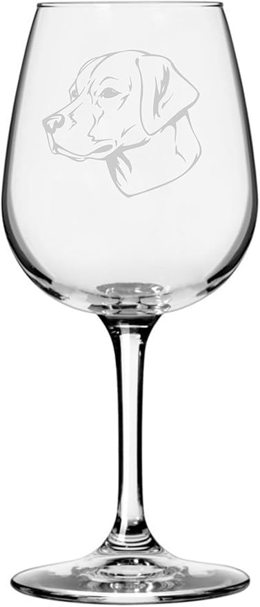 Labrador Retriever (Lab) Dog Personalized Custom Themed Etched 12.75oz Wine Glass
