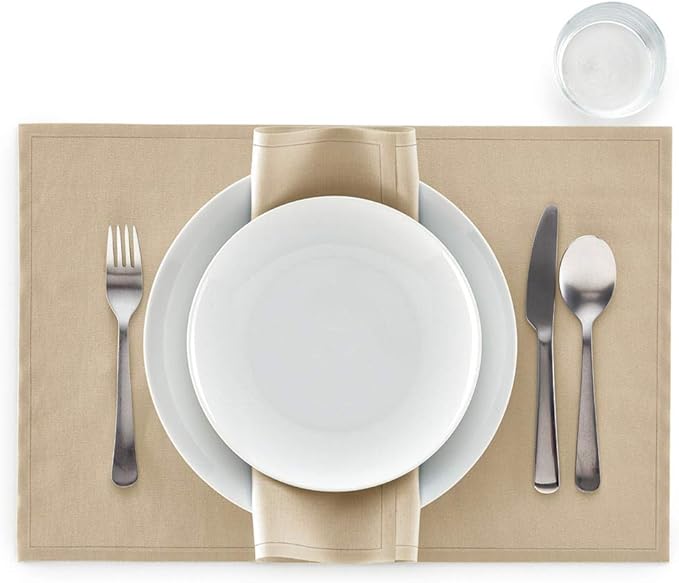 MY DRAP Cotton Dinner Napkin - 12.6 x 12.6 in - 12 Units per roll - Sand