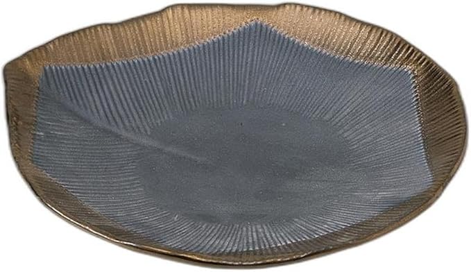 Ibushi Gold Saimori Plate, 10.0 x 9.8 x 1.6 inches (25.3 x 22.8 x 4 cm) | Appetizer Plate, Setomonohonpo