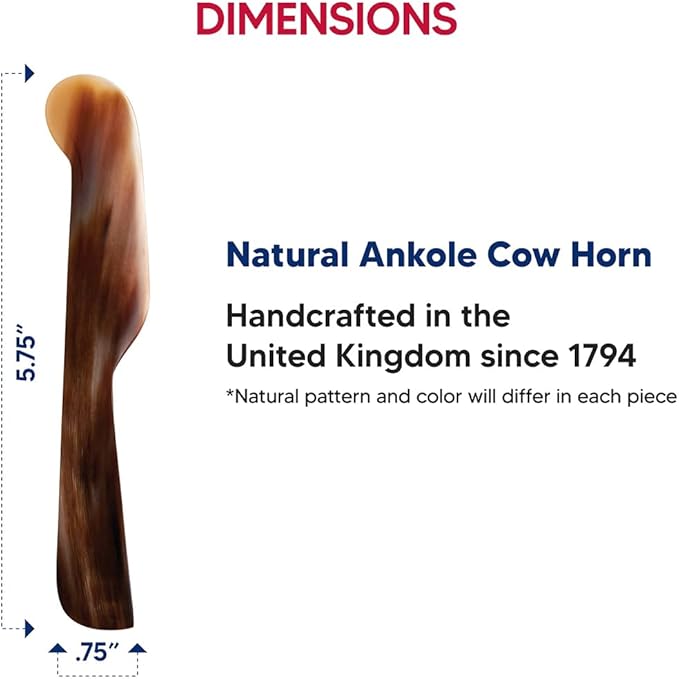 HIC Kitchen Caviar Spreader, Handcrafted in the United Kingdom, Responsibly Sourced Ankole Cow Horn, 5.75-Inch