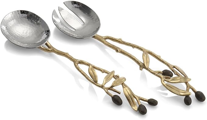 Michael Aram Olive Branch Serving Set, Gold