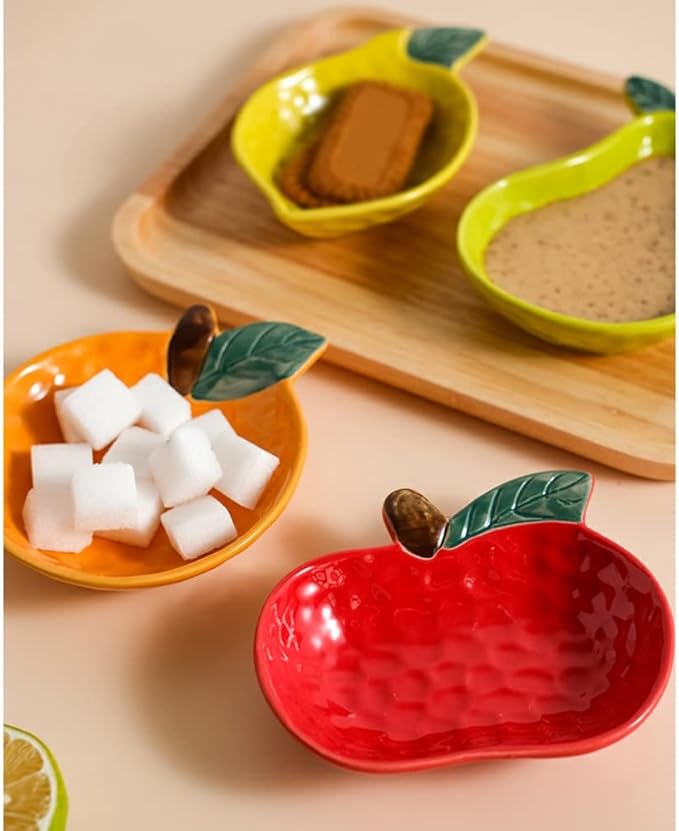 Dipping Sauce Bowls Appetizer Bowls Ceramic Small Plate Creative Pear Shape Flavor Dish Appetizer Dish Dipping Sauce Dish Snack Snack Snack Dish Seasoning Dish Ceramic Dip Bowls Dipping Sauce Bowls