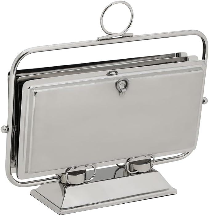 Godinger Serving Tray, Serving Tray, Appetizer Tray, Vanity Tray, 3 Tier Foldable Stand, Rectangle