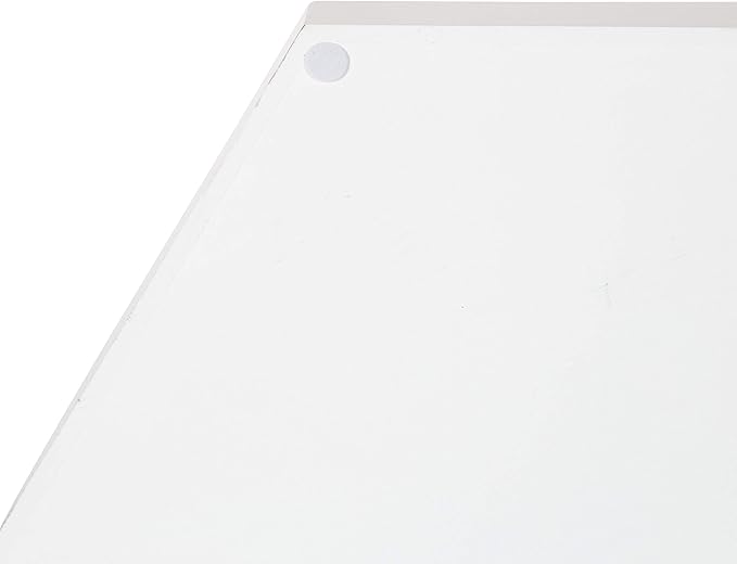 Kate and Laurel Lipton Modern Hexagon Tray, 18 x 18, White and Silver, Decorative Tray for Storage and Display
