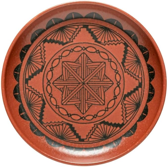 Casafina by Costa Nova Ceramic Appetizer Plate - Pacifica Collection, Aztec | Microwave & Dishwasher Safe Dinnerware | Food Safe Glazing | Restaurant Quality Serveware